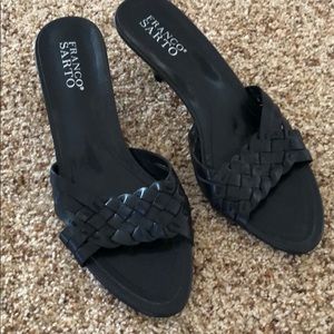 Franco Sarto leather kitten heels 8.5